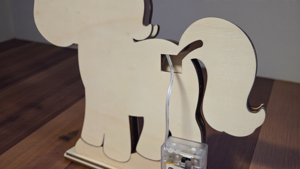 Laserdatei Nachtlicht Pferd – Mehrschichtiges 3D-DIY Projekt