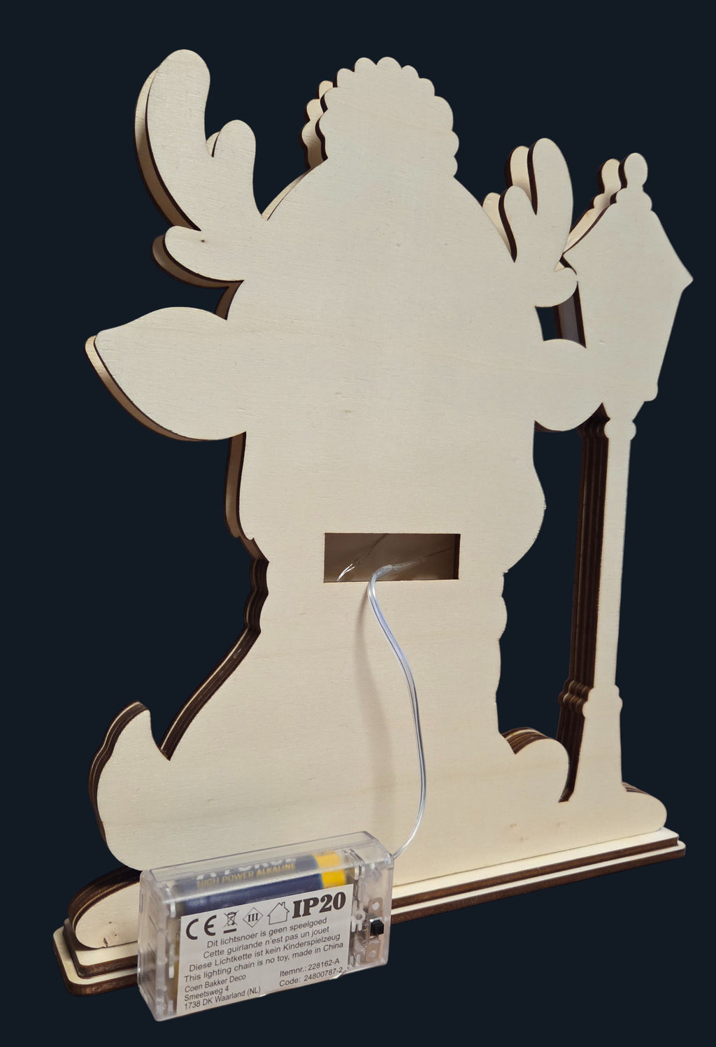 Rentier Nachtlicht – Laserdatei für weihnachtliche Deko