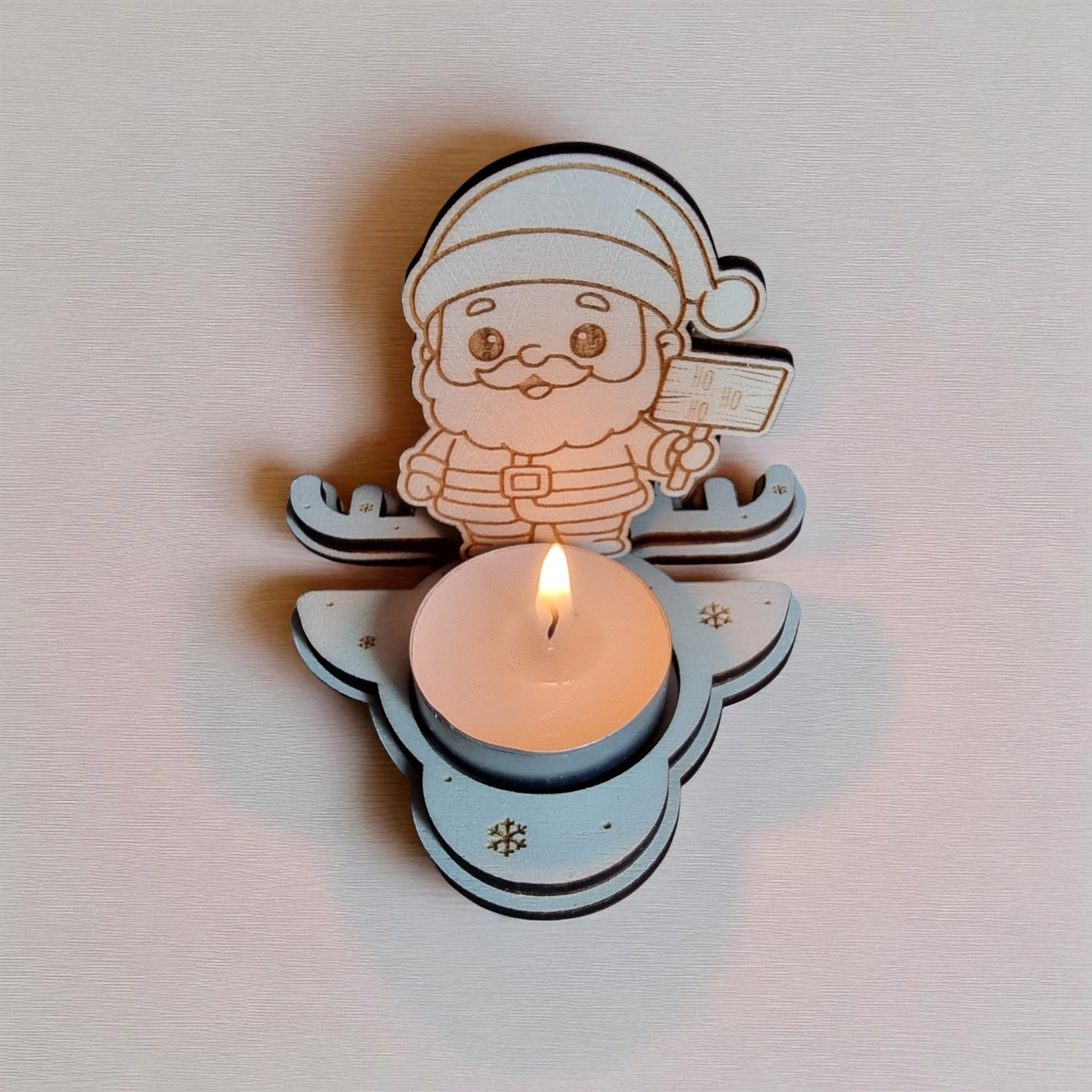 Laserdatei Teelichthalter Weihnachten Set – 6 Figuren | 3–4 mm