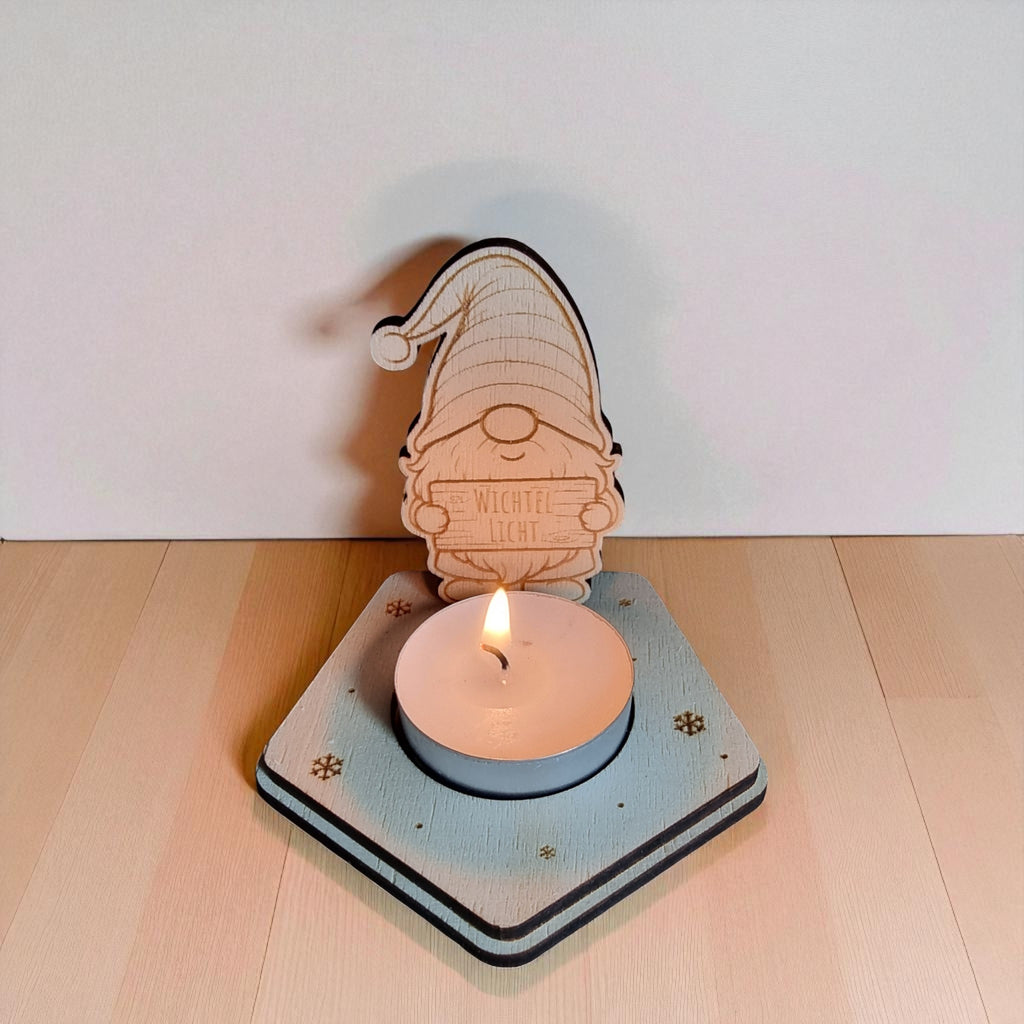 Laserdatei Teelichthalter Weihnachten Set – 6 Figuren | 3–4 mm