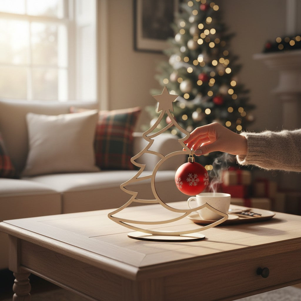 Laserdatei Weihnachtsbaum in 3 Größen – Dekorative Deko für Weihnachten