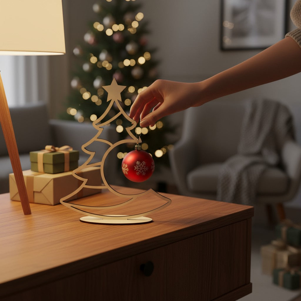 Laserdatei Weihnachtsbaum in 3 Größen – Dekorative Deko für Weihnachten