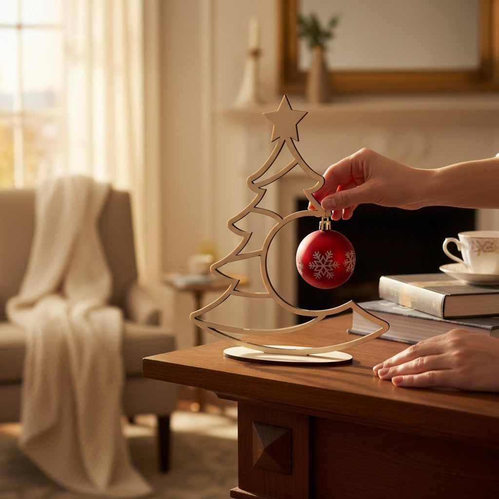 Laserdatei Weihnachtsbaum in 3 Größen – Dekorative Deko für Weihnachten