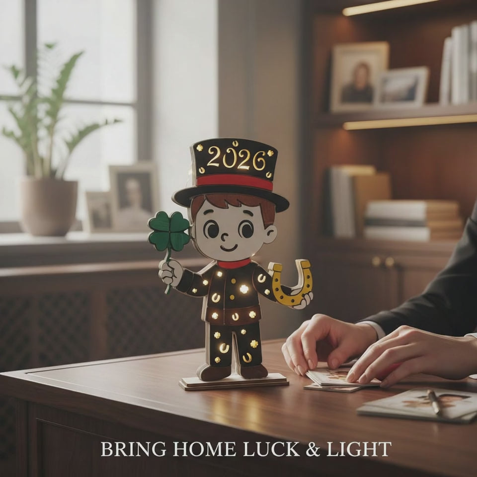 Laserdatei LED Schornsteinfeger – Glücksbringer & Neujahrsdeko